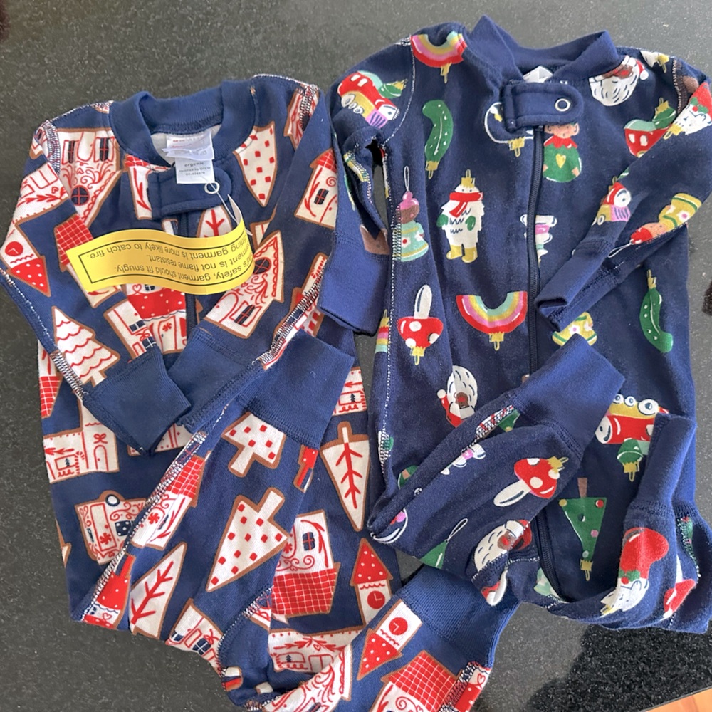 Hanna Andersson baby pjs nwt and euc